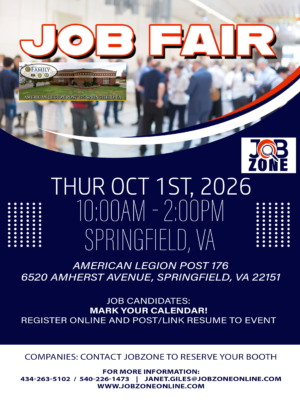 Springfield VA Job Fair - October 1st, 2026
